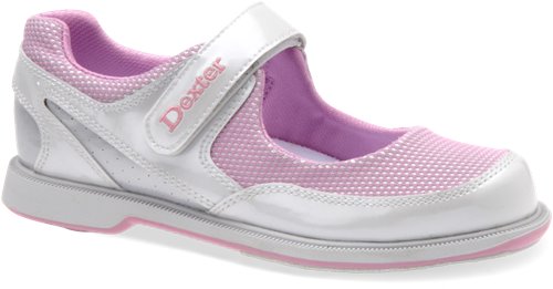 White/Pink/Silver Dexter Bowling Mary Jane